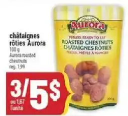 Marché Adonis Aurora roasted chestnuts offer