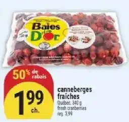 Marché Adonis Baies D'or canneberges fraiches offer