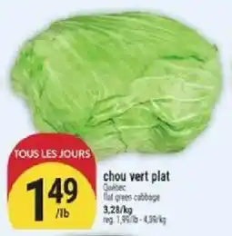 Marché Adonis chou vert plat offer