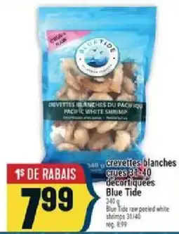 Marché Adonis Blue Tide raw peeled white shrimps offer