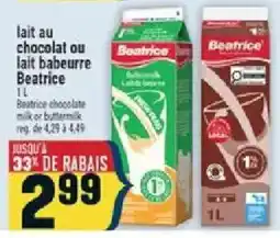 Marché Adonis Beatrice lait au chocolat ou lait babeurre offer