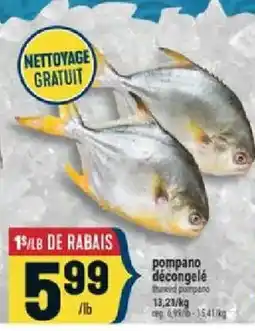 Marché Adonis pompano décongelé offer