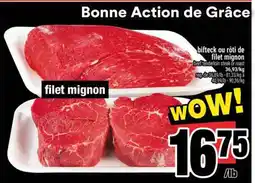 Super C BIFTECK OU RÔTI DE FILET MIGNON offer