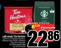 Super C CAFÉ MOULU TIM HORTONS offer