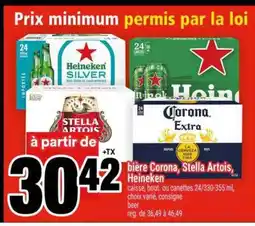 Super C bière Corona, Stella Artois, Heineken offer