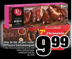 Super C côtes de dos de porc cuites Plaisirs Gastronomiques offer
