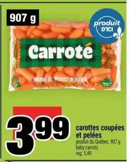 Super C carottes coupées et pelées offer