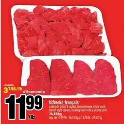 Super C Biftecks Français offer