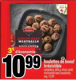 Super C BOULETTES DE BOEUF IRRESISTIBLE offer