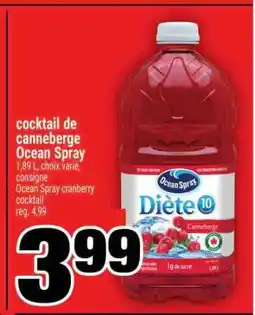 Super C cocktail de canneberge Ocean Spray offer