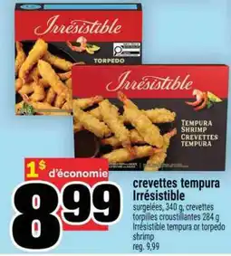 Super C CREVETTES TEMPURA IRRÉSISTIBLE offer