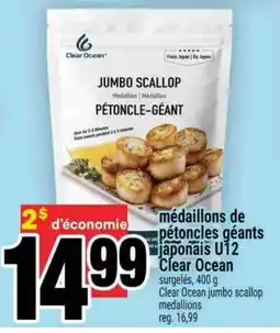 Super C médaillons de pétoncles géants japonais U12 Clear Ocean offer