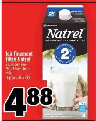 LAIT FINEMENT FILTRÉ NATREL