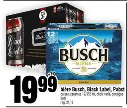 Super C bière Busch, Black Label, Pabst offer
