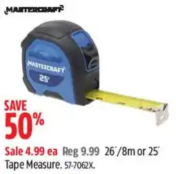 Canadian Tire Mastercraft tape measure offer