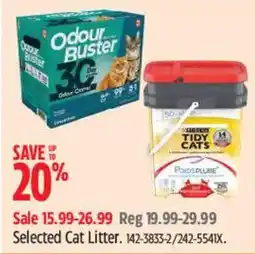 Canadian Tire Odour Buster cat litter offer