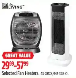Canadian Tire Great Value Fan Heaters offer