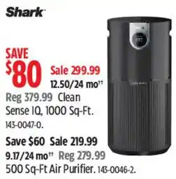 Canadian Tire Shark Clean Sense IQ offer