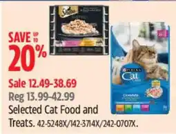 Canadian Tire Selected Cat Food and Treats offer