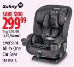 Canadian Tire Safety 1st EverSlim All-in-One Car Seat offer