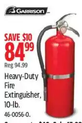 Canadian Tire Garrison Heavy-Duty Fire Extinguisher offer