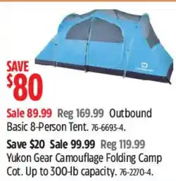 Canadian Tire Outbound Basic 8-Person Tent offer