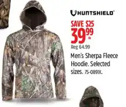 Canadian Tire HuntsShield Men's Sherpa Fleece Hoodie offer