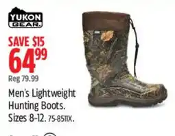 Canadian Tire Yukon Gear Men's Lightweight Hunting Boots offer