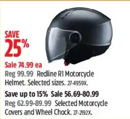 Canadian Tire Redline R1 Motorcycle Helmet offer