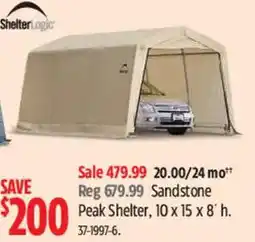 Canadian Tire ShelterLogic Peak Shelter offer
