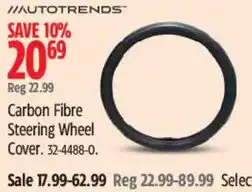 Canadian Tire Autotrends carbon fibre steering wheel cover offer