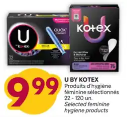 Brunet U BY KOTEX Produits d'hygiène féminine sélectionnes offer