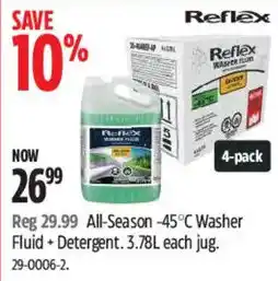 Canadian Tire Reflex All-Season Washer Fluid offer