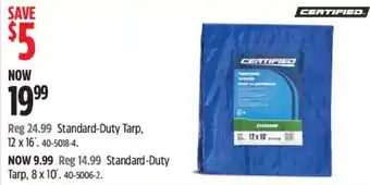 Certified Standard-Duty Tarp