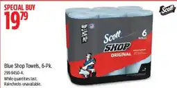 Canadian Tire Scott blue shop towels offer