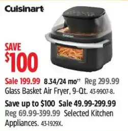 Canadian Tire Cuisinart Glass Basket Air Fryer offer