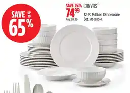 Canadian Tire Canvas 32-Pc Milliken Dinnerware Set offer