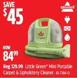 Canadian Tire Bissell Little Green® Mini Portable Carpet & Upholstery Cleaner offer