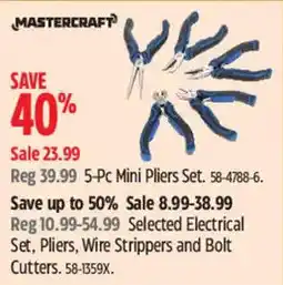 Canadian Tire Mastercraft 5-Pc Mini Pliers Set offer
