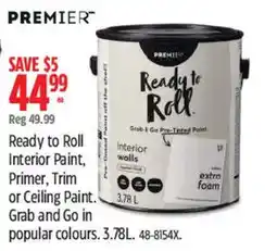 Canadian Tire Premier ready to roll interior paint offer