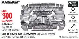 Canadian Tire Maximum socket set offer