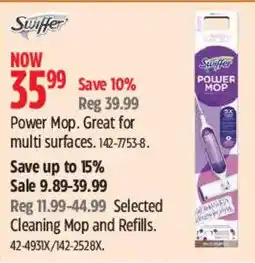 Canadian Tire Swiffer polier mop offer