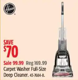 Canadian Tire Hoover Carpet Washer Full-Size Deep Cleaner offer