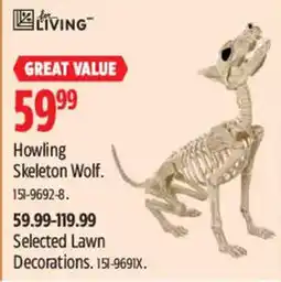 Canadian Tire Great Value Howling Skeleton Wolf offer