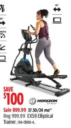 Canadian Tire Horizon Fitness EX59 Elliptical Trainer offer