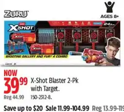 Canadian Tire Zuru X-Shot Blaster 2-Pk with Target offer