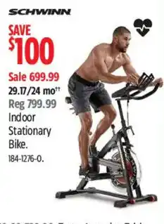 Canadian Tire Schwinn indoor stationary bike offer
