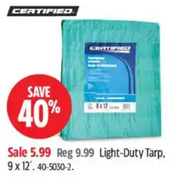 Canadian Tire Certified Light-Duty Tarp offer