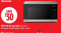 Canadian Tire Panasonic microwave offer