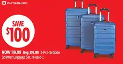 Canadian Tire Outbound 3-Pc Hardside Spinner Luggage Set offer